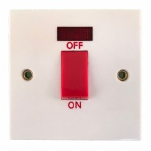 Picture of 45A Cooker Switch with Neon